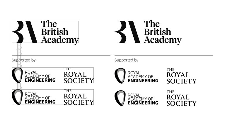 The British Academy logo alongside partner logos