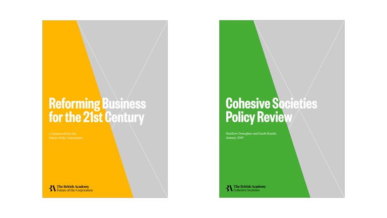 Examples of colour use on document covers