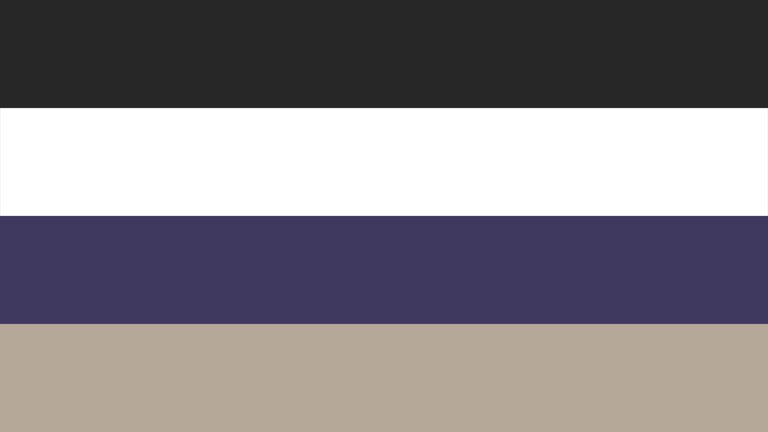 Colour stripes in black, white, purple and stone