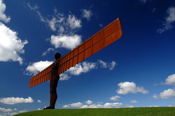 Angel of the North near Gateshead, Tyne & Wear, England. Photo by David Wilson Clarke.