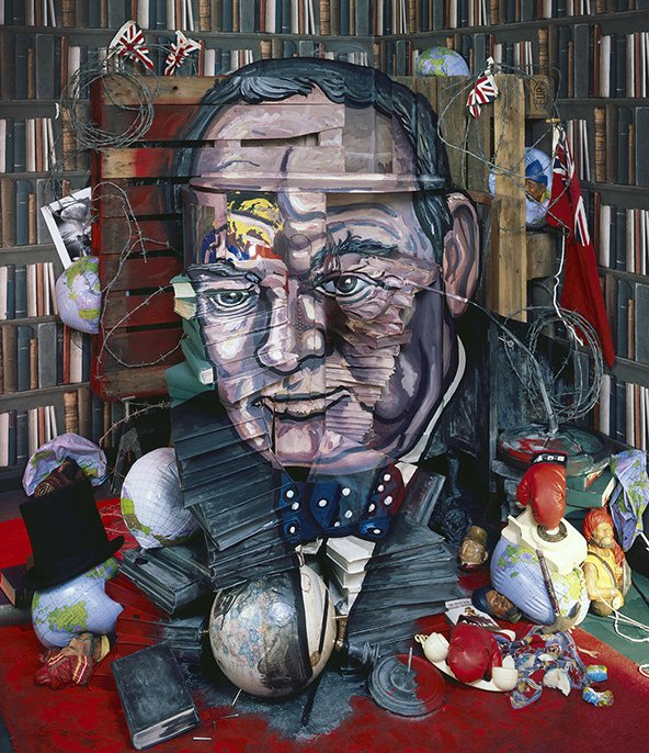 This depiction of Winston Churchill will form part of a group portrait of eight Honorary Fellows of the British Academy, commissioned from the artist Calum Colvin.
