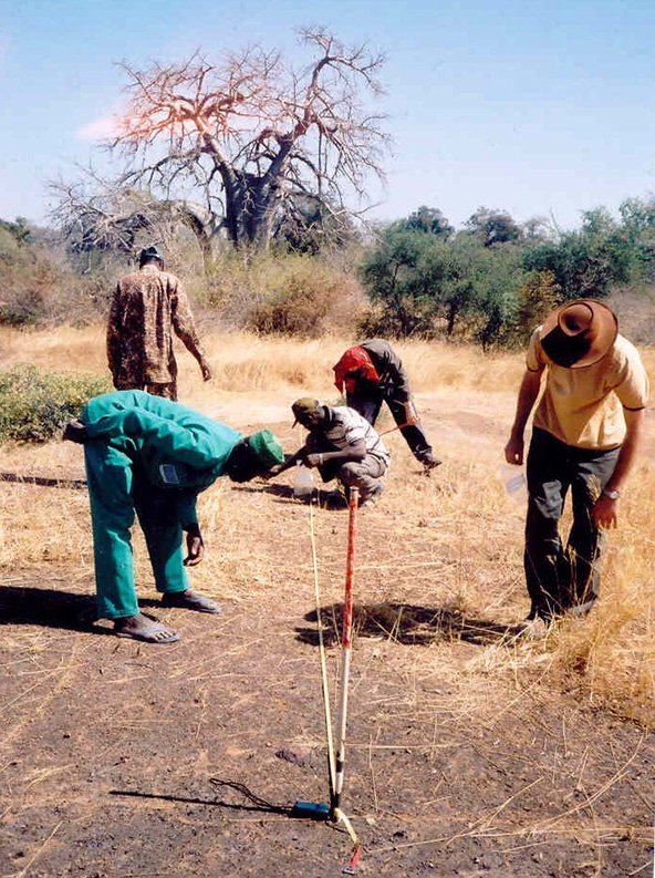 Archaeologists working on a site in Nigeria