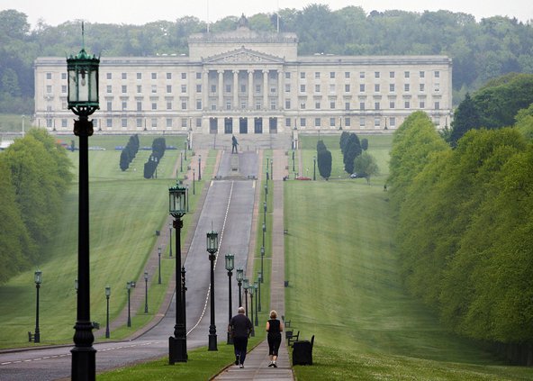 Stormont Parliament building in Belfast, in Northern Ireland. Credit: Peter Muhly/AFP/Getty Images