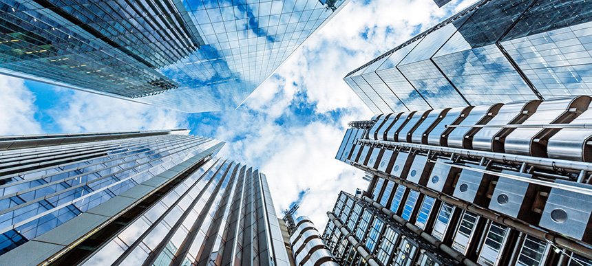 Picture of skyscrapers in the City of London