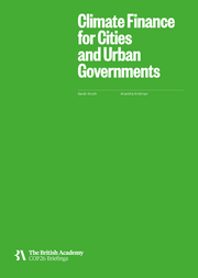 Climate Finance for Cities and Urban Governments