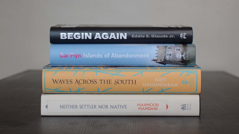 Photograph of shortlisted books