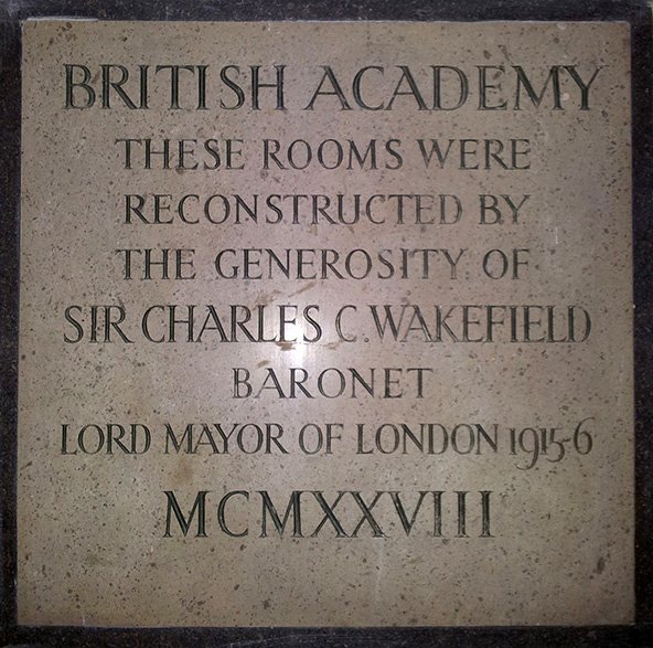 Burlington Gardens plaque