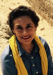 Photo of Professor Salima Ikram FBA at an archaeological dig