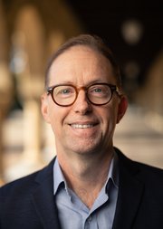 Headshot of Professor Russell Alan Poldrack FBA (credit Timothy D. Taylor)