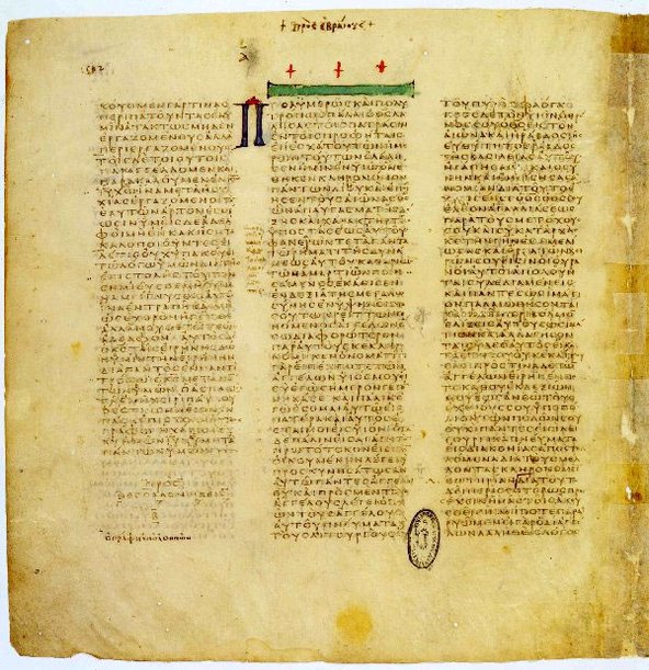 A page of the Codex Vaticanus