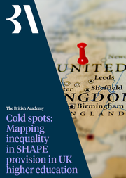 Cold spots: Mapping inequality in SHAPE provision in UK higher education report cover