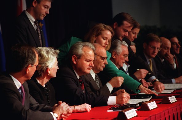 The Dayton Accords paved the way for the signing of the final “General Framework Agreement for Peace in Bosnia and Herzegovina” on Dec. 14 at the Elysee Palace in Paris.