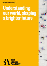 Front page of the British Academy Strategic Plan 2023-2027