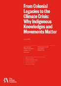 Cover image of the 'Colonial Legacies' GCRF Briefing. The title of the briefing is displayed in white text against a red background.