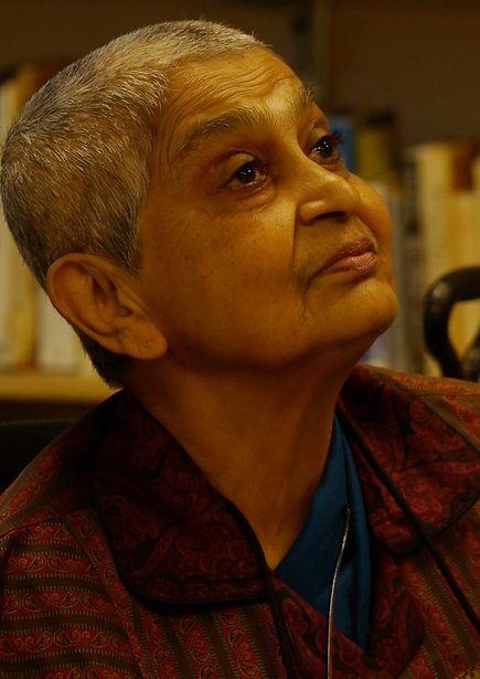 Portrait photo of Professor Gayatri Chakravorty Spivak FBA