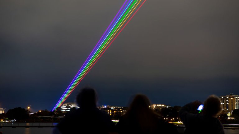 Global Rainbow Artwork Lights The Southern Sky