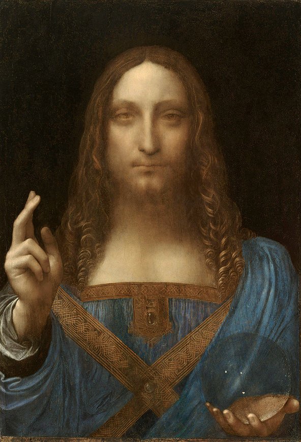 Salvator Mundi attributed to Leonardo da Vinci c.1490-1519, oil on panel, private collection.