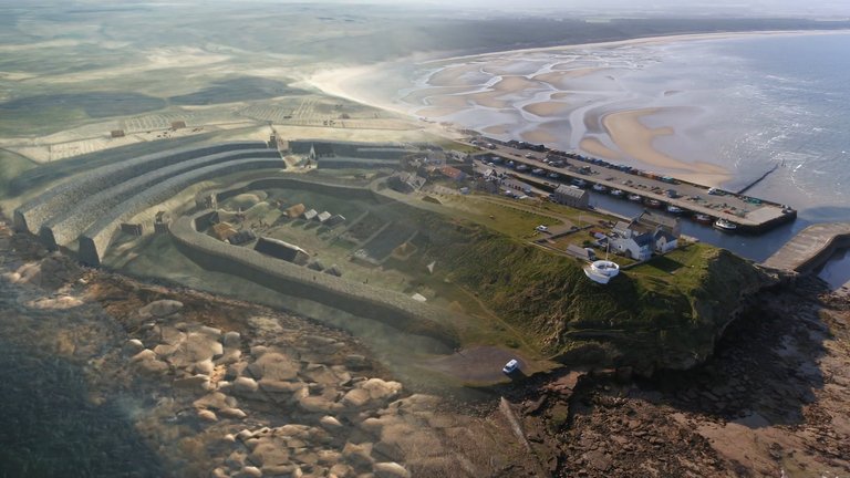An image of Burghead Pictish fort