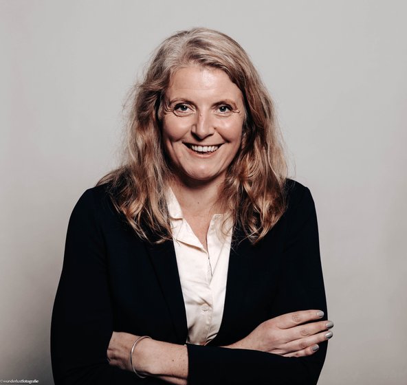 A headshot of Harriet Bulkeley FBA