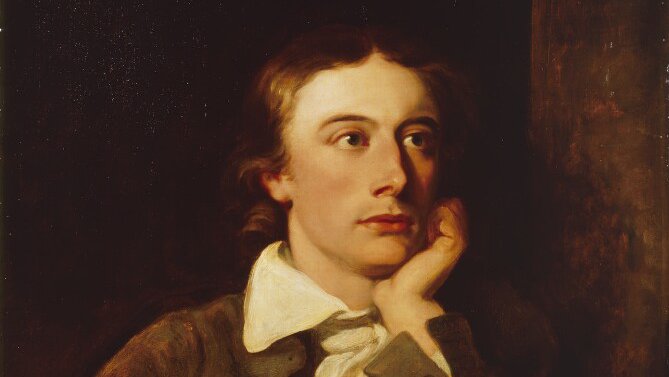 John Keats, portrait by William Hilton, oil on canvas, 1822.