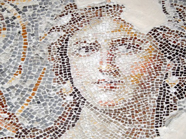 A close-up The 'Mona Lisa of the Galilee'