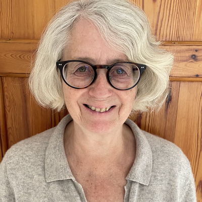 A photo of Elisabeth van Houts FBA.