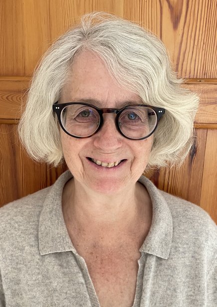 A photo of Elisabeth van Houts FBA.