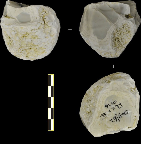 Oldowan core from Olduvai Gorge c.1.6 mya. ©Tomos Proffitt