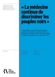 Front page of "Medicine is Still Against Black People" (French translation)