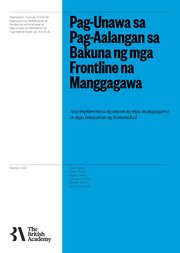 Front page of Pag-Unawa sa Pag-Aalangan sa Bakuna ng mga Frontline na Manggagawa (Tagalog translation)