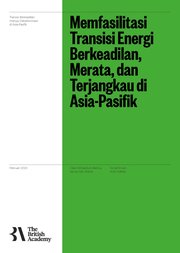 Front page of Facilitating a Just, Fair, and Affordable Energy Transition in the Asia-Pacific (Indonesian translation)