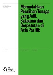 Front page of Facilitating a Just, Fair, and Affordable Energy Transition in the Asia-Pacific (Malay translation)