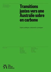 Front of Just Transitions in Australia (French translation)