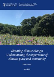 Front page of Situating climate change - understanding the importance of climate, place and community