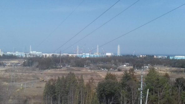 Fukushima Dai’ichi site surrounded by water tanks in early 2018