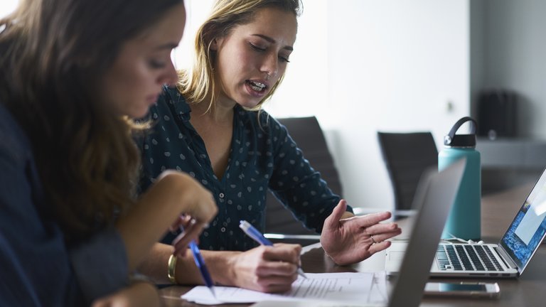 Researchers working together