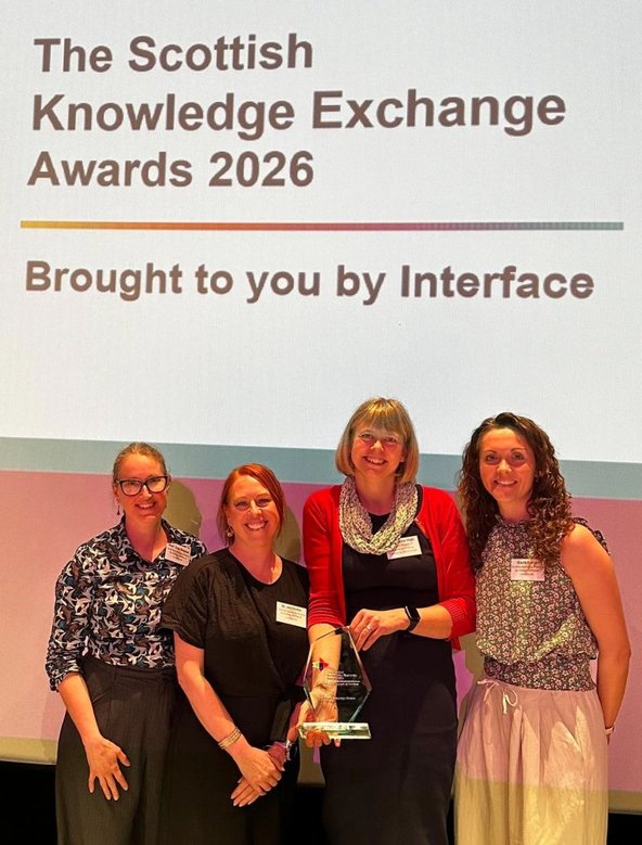 Prof. Mette High at the Scottish Knowledge Exchange Awards