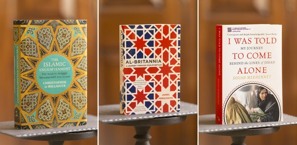 Three of the books shortlisted for the 2018 Al-Rodhan prize