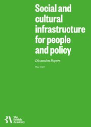 Front cover of 'Social and cultural infrastructure for people and policy' publication
