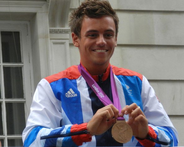 Tom Daley at the Olympic Victory Parade