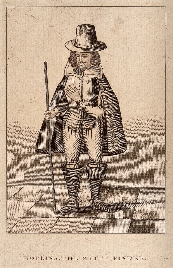 Etching of Matthew Hopkins