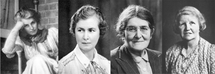 Beatrice Webb, Gertrude Caton-Thompson, Helen Cam, and Helen Darbishire