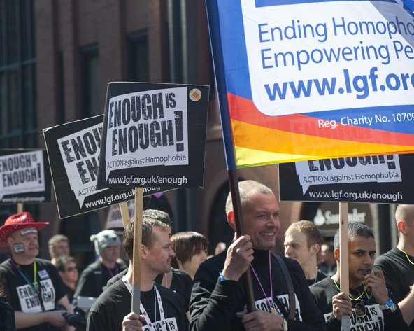 Demonstration for ending homophobia