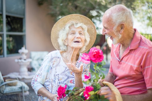 Elderly couple