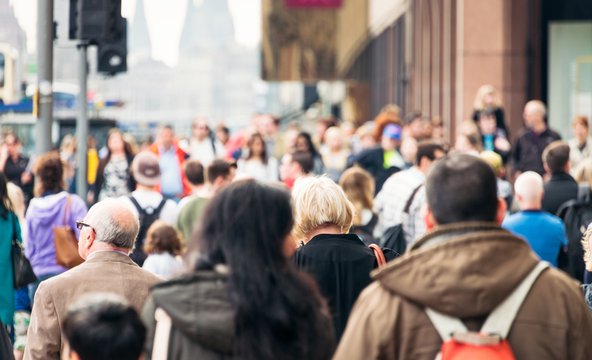 People on a street